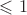 $\leqslant1$