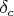 $\delta_c$