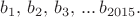 $b_1,\,b_2,\,b_3,\,...\,b_{2015}.$