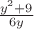 $\frac{y^2+9}{6y}$