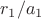 $r_1/a_1$