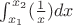 $\int_{x_1}^{x_2}(\frac 1x)dx$