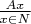 $\frac {Ax}{x \in N}$