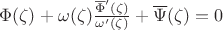 $\Phi(\zeta)+\omega(\zeta)\frac{\overline\Phi'(\zeta)}{\omega'(\zeta)}+\overline\Psi(\zeta)=0$