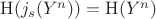 $\mathrm{H}(j_s(Y^n)) = \mathrm{H}(Y^n)$