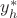 $y^{*}_{h}$