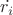 $\dot{r_i}$ $\dot{r_i}$