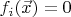 $f_i(\vec x)=0$