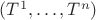 $(T^1,\dots, T^n)$