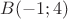 $B (-1;4)$