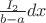 $\frac{I_2}{b-a}dx$