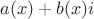 $a(x)+b(x)i$