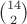 ${14\choose2}$
