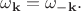 $\omega_{\mathbf{k}}=\omega_{-\mathbf{k}}.$