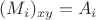 $(M_{i})_{xy}=A_{i}$