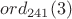 $ord_{241}(3)$