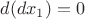 $d(dx_1)=0$