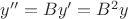 $y''=By'=B^2y$
