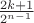 $\frac {2k+1}{2^{n-1}}$