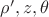 $\rho',z,\theta$