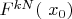 $F^{kN} (\ x_0)$