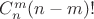 $C^m_n(n-m)!$