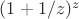 $(1+1/z)^z$