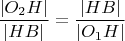 $\dfrac{|O_2H|}{|HB|}=\dfrac{|HB|}{|O_1H|}$