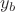 $y_b$