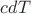 $cdT$