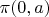 $\[\pi (0,a)\]$