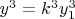 $y^3=k^3y_1^3$