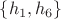 $\{h_1, h_6\}$