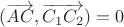 $(\overrightarrow{AC},\overrightarrow{C_1C_2}) = 0$