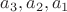 $a_3, a_2, a_1