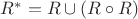 $R^* = R \cup (R \circ R)$