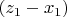 $(z_1-x_1)$