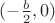 $(-\frac{b}{2},0)$