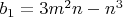 $b_1=3m^2n-n^3$