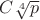 $C\sqrt[4]{p}$