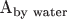 A_\text{by water}