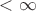 $<\infty$