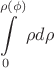 $$\int\limits_{0}^{\rho(\phi)} \rho d\rho $$