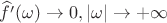 $\widehat{f'}(\omega)\to 0, |\omega|\to+\infty$