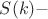 $S(k)-$