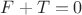 $ F+T =0 $