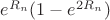 $e^{R_n}(1 - e^{2R_n})$