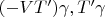 $(-VT')\gamma ,T'\gamma