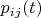 $p_{ij}(t)$