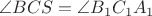 $\angle BCS=\angle B_1C_1A_1$